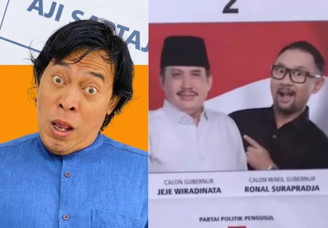 Ronal Surapradja Jiplak Pose Komeng di Surat Suara Pilgub Jabar, Banjir Nyinyir: Nggak Lucu!